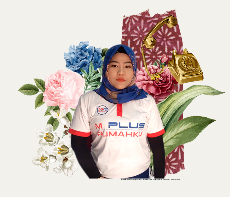 Financial Digital marketing case study success for Mplus Rumahku art posts example