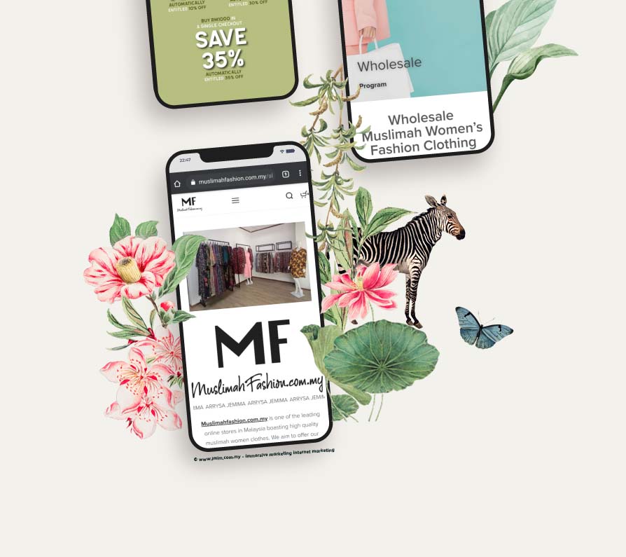 Bottom SEO Case study Malaysia SEO Company showcase art for mobile horizontal design banner