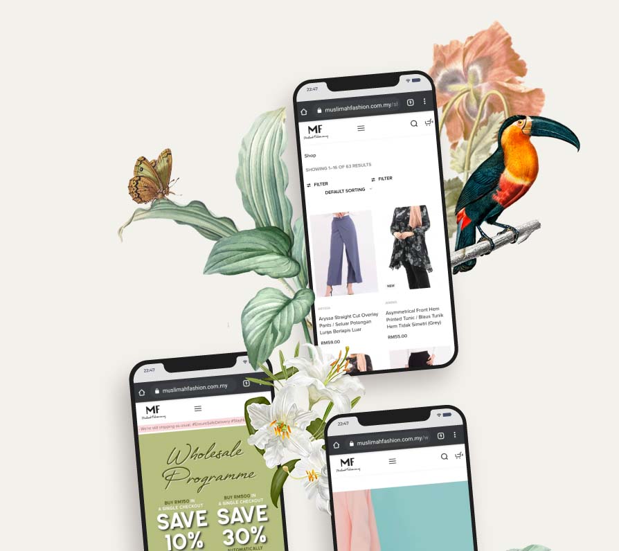 SEO Case study Malaysia SEO Company showcase art for mobile horizontal design banner