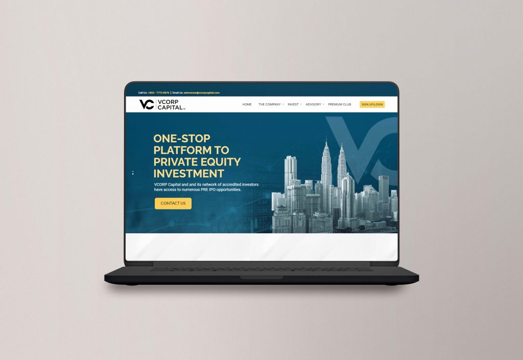 Vcorp Capital Web Design Portfolio