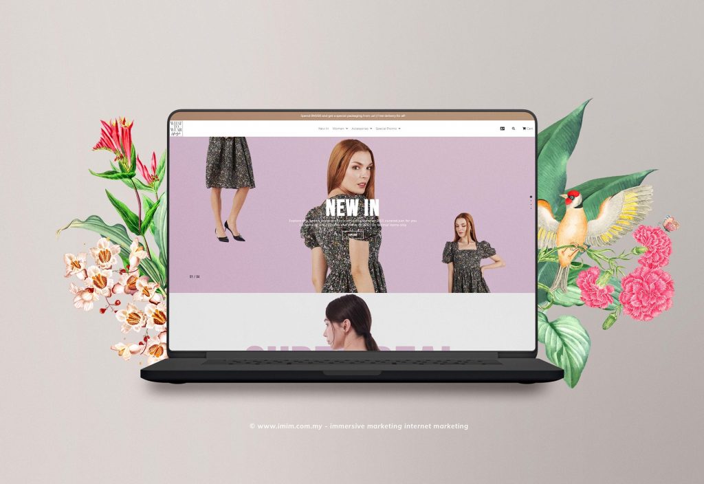 What To Wear Web Design Portfolio a mockup screen from website designer in Pj Malaysia by IMIM
