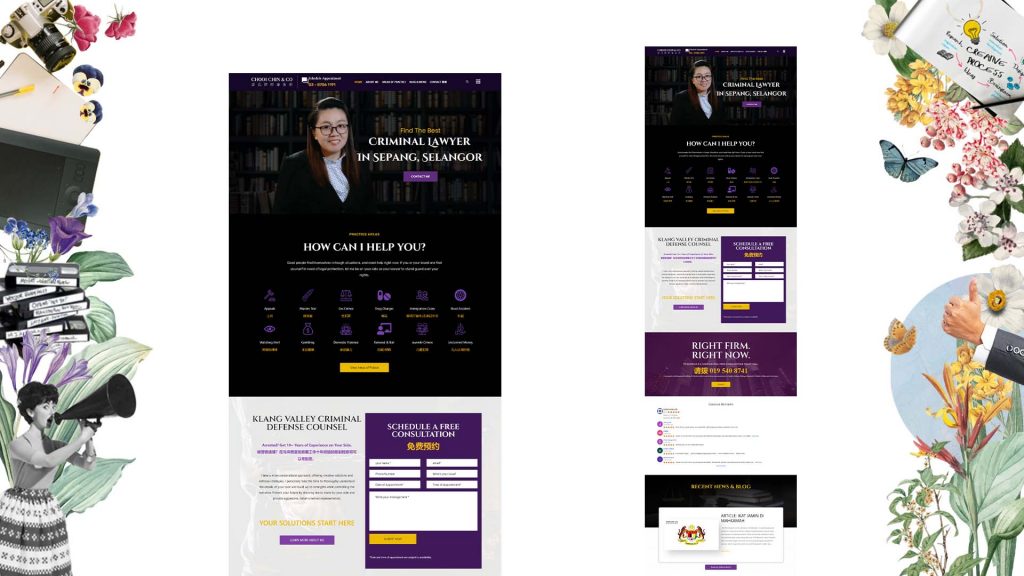 Chooichin Screen Shot website design in Malaysia Portfolio Pj