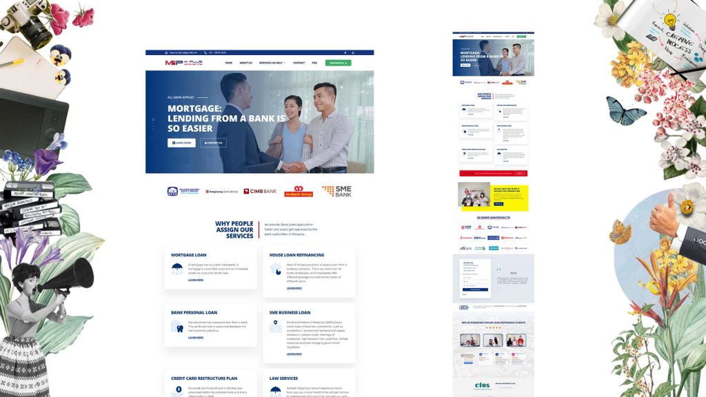 Mplus Screen Shot website design in Malaysia Portfolio Pj